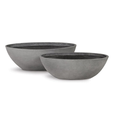 Oval Low Bowl Planter - Bodega Nantucket