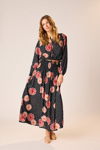 Amelia Top Poppy Indigo - Bodega Nantucket