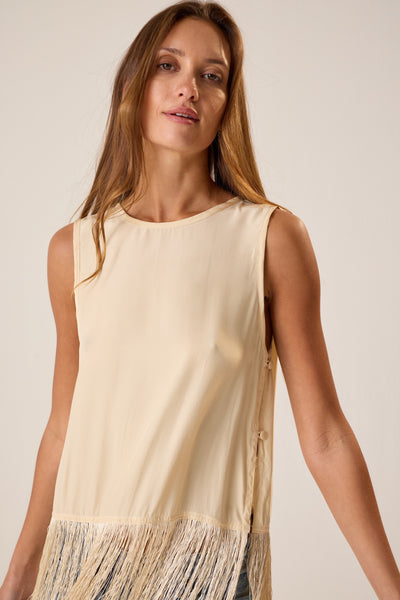 Jessie Top Cream Fringe
