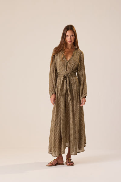 Fiore Maxi Martini Olive w/Sash