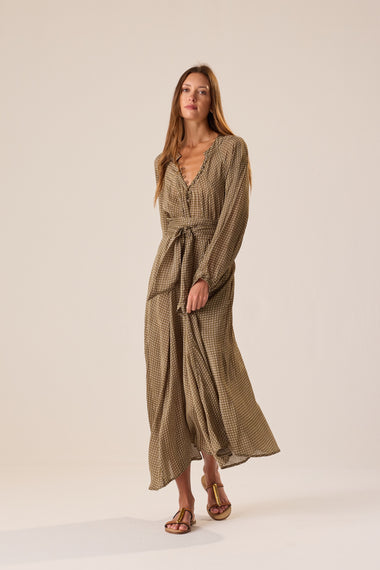 Fiore Maxi Martini Olive w/Sash