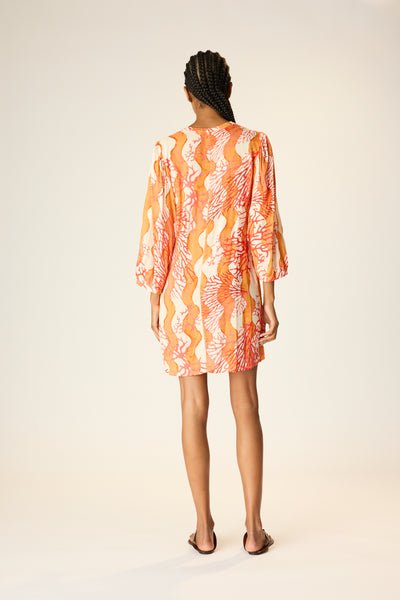 Maria Dress Coral Wave Honey - Bodega Nantucket