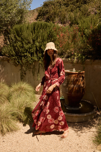 Kate Long Sleeve Dress Poppy - Bodega Nantucket