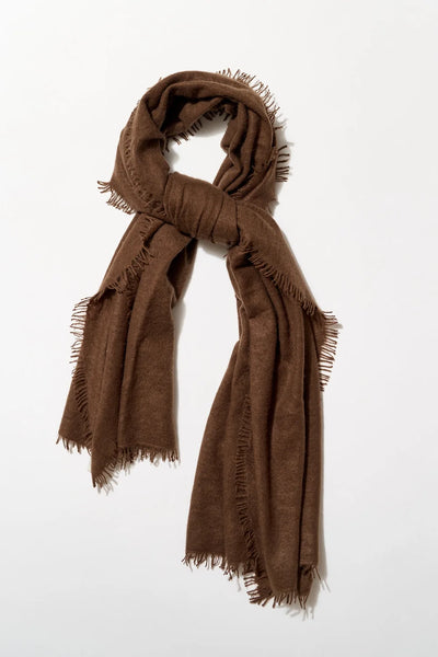 Cashmere Felted Stole in Olivenite