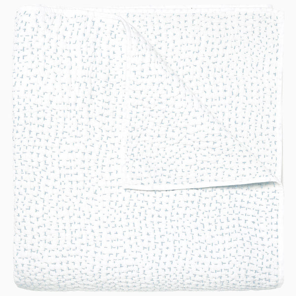Organic Hand Stitched Mist Quilt - Bodega Nantucket
