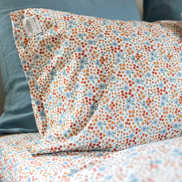Wallowa Floral Percale Sheet Set - Bodega Nantucket