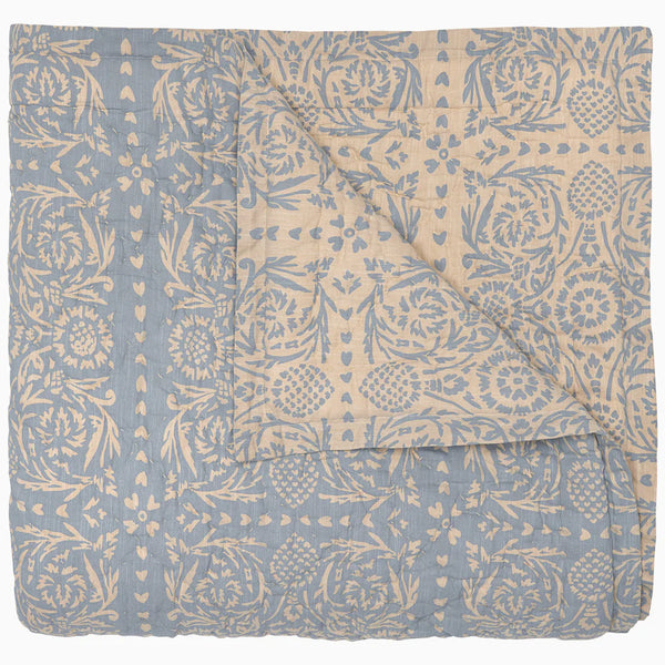 Raisa Slate Quilt - Bodega Nantucket