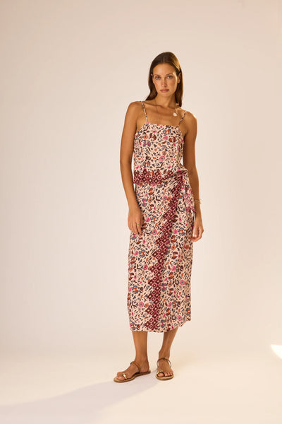 May Wrap Skirt Wildflower Spice - Bodega Nantucket