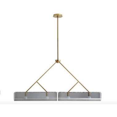 Bend Linear Chandelier - Bodega Nantucket