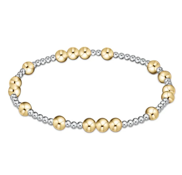 Hope Unwritten 5mm Bead Bracelet Mixed Metal - Bodega Nantucket