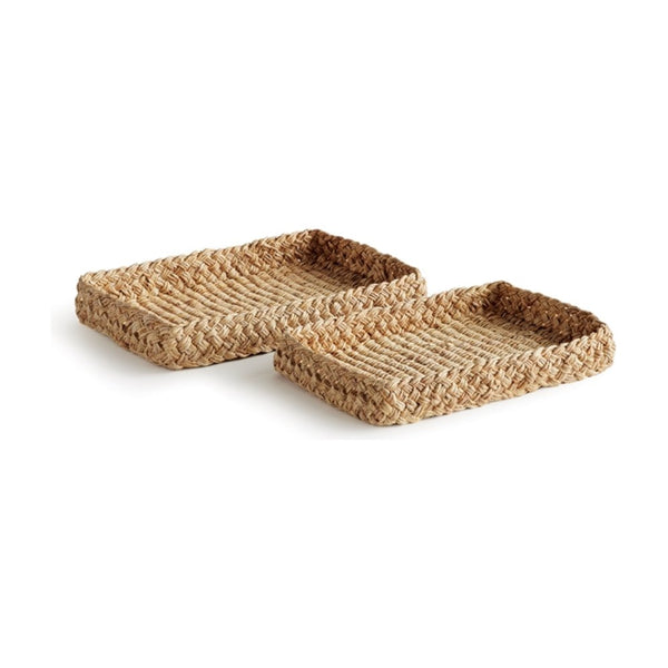 Abaca Braided Rectangle Trays - Bodega Nantucket