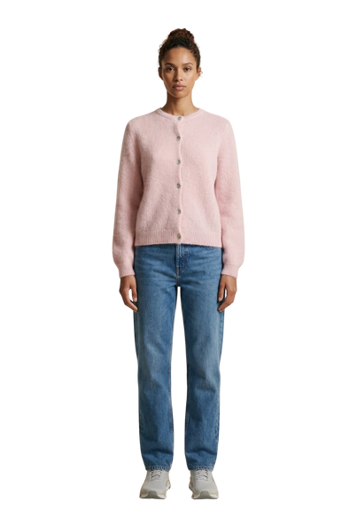 Susan Alpaca Cardigan Light Pink - Bodega Nantucket