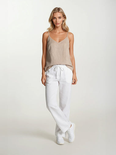 Linen Top with Straps - Bodega Nantucket