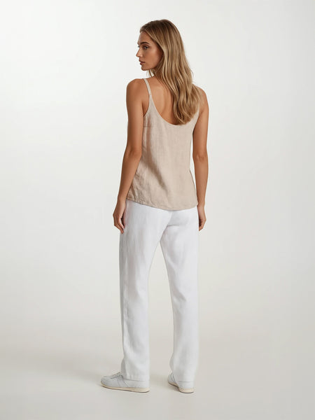 Linen Top with Straps - Bodega Nantucket