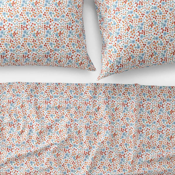Wallowa Floral Percale Sheet Set - Bodega Nantucket