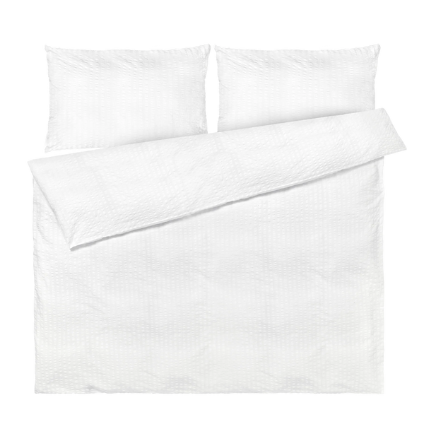 Juna Duvet Cover Set White/White - Bodega Nantucket