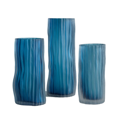 Indigo Glass Vase - Bodega Nantucket