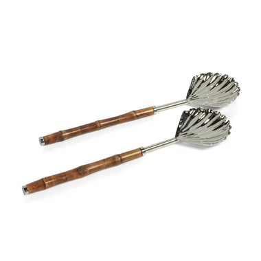 Bamboo and Nickel Server Set - Bodega Nantucket