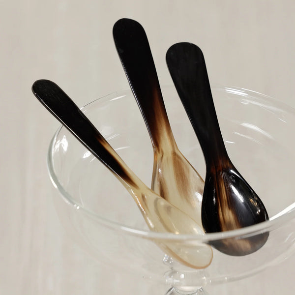 Horn Caviar Spoon S/4