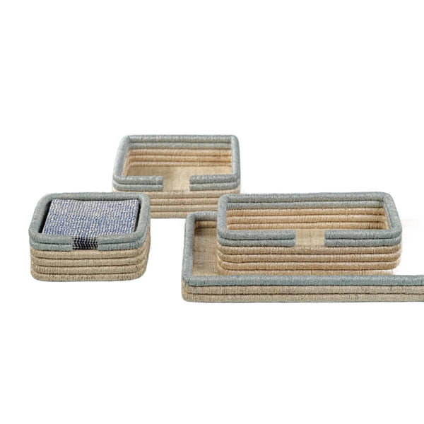 Coiled Rattan Napkin Holder | Bodega Nantucket