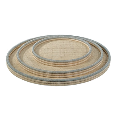 Coiled Rattan Tray - Bodega Nantucket