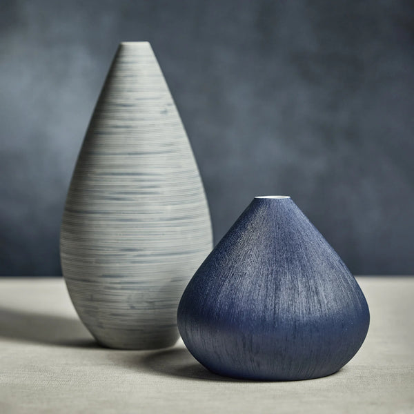 Playa Porcelain Vase - Blue - Bodega Nantucket