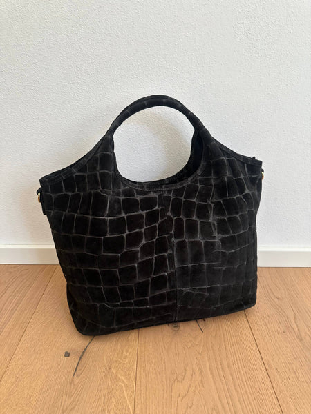 ESTELLE- suede coccodrillo