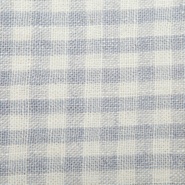 Two-Tone Gingham Kitchen Towels Blue & Cognac, Set of 2