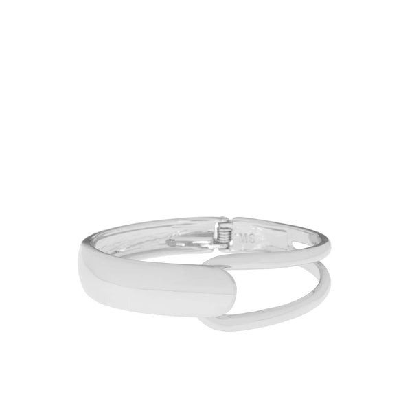 Overlap hinge bangle
