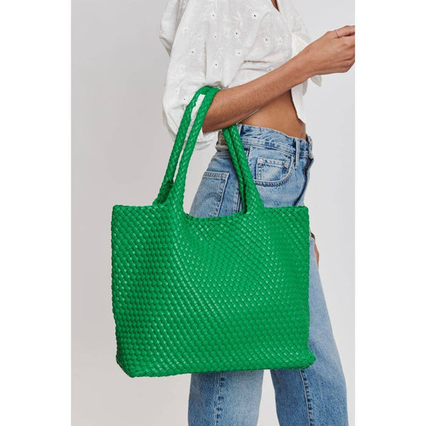Solana Woven Vegan Leather Tote - Bodega Nantucket