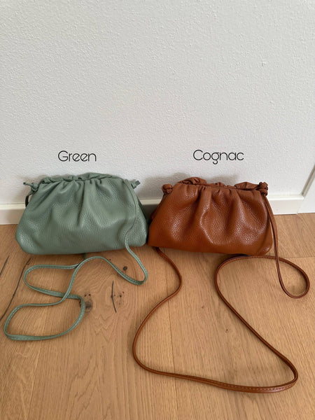 TANIA small - Genuine leather: Chocolate brown