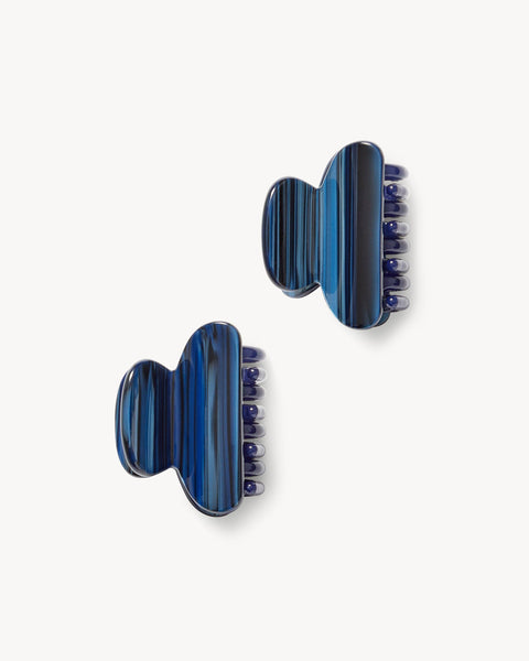 Twin Heirloom Claws in Indigo