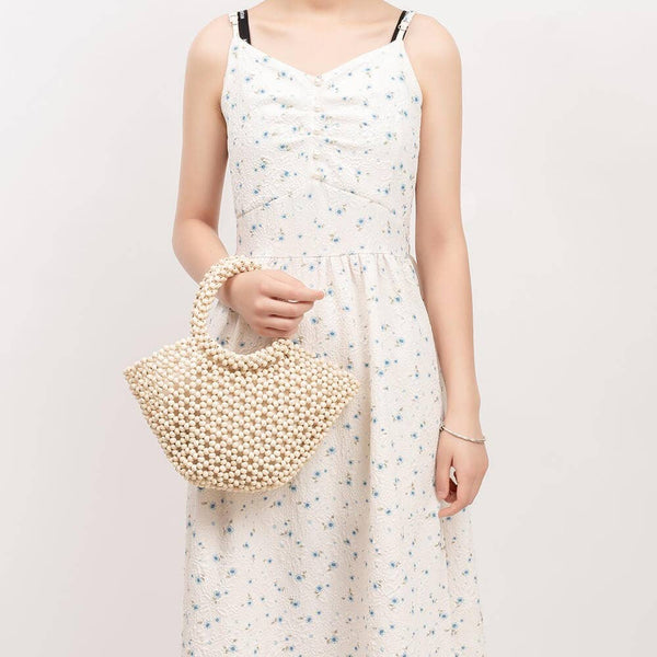 Casual Handmade Beach Hollow Out Bead Bag DP25B745