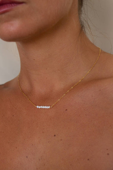 Freshwater Pearl Bar Necklace - Bodega Nantucket
