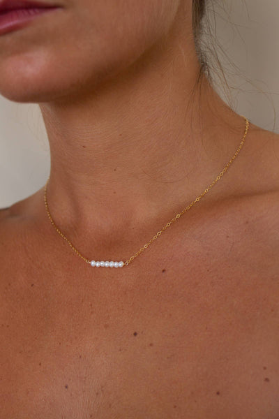 Freshwater Pearl Bar Necklace - Bodega Nantucket