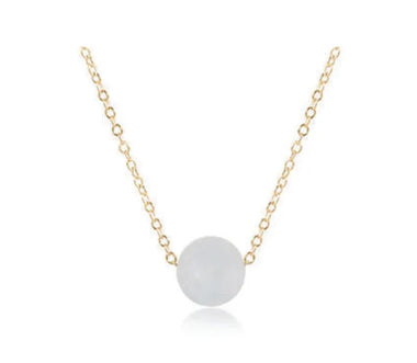 16in Gold Admire Aquamarine Necklace - Bodega Nantucket