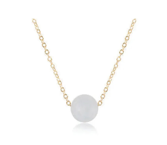 16in Gold Admire Aquamarine Necklace