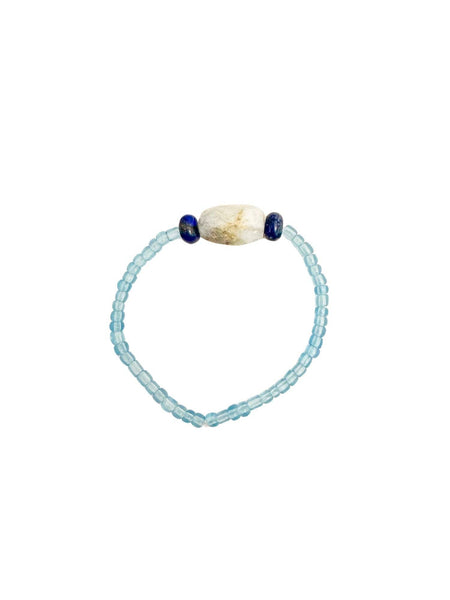Simple Seed Bracelet | Denim