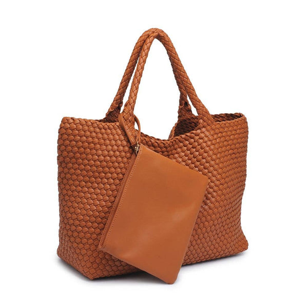 Solana Woven Vegan Leather Tote - Bodega Nantucket