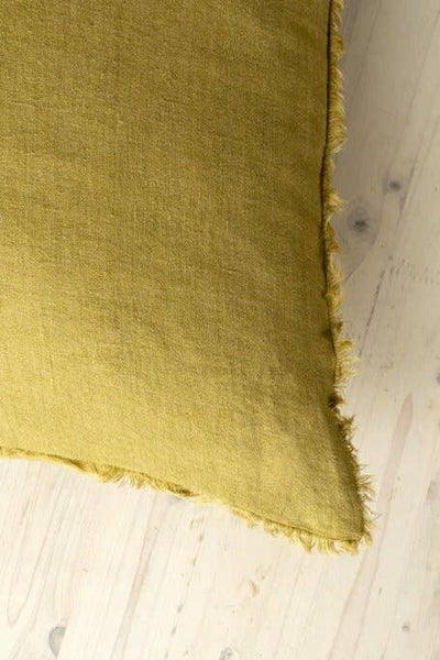 24x24 Lina Linen Pillow Cumin - Bodega Nantucket