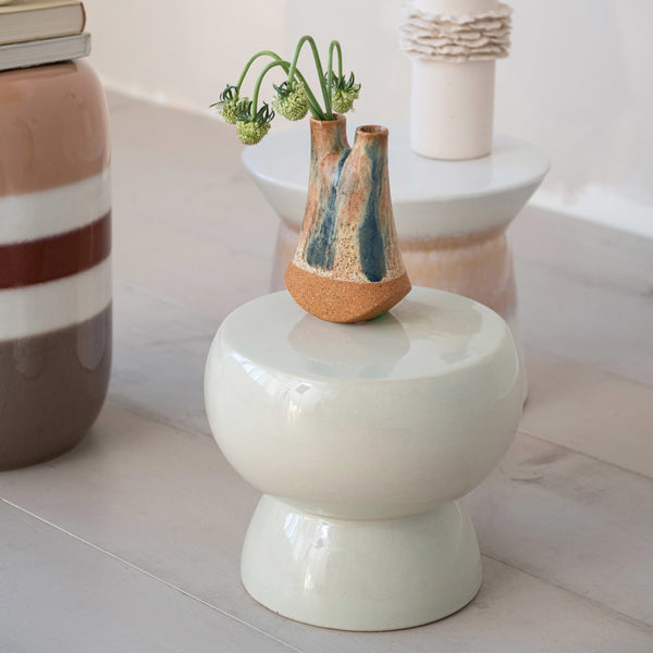 Stoneware Stool - Bodega Nantucket