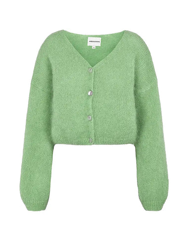 Cornelia Cropped Cardigan Tea Green - Bodega Nantucket