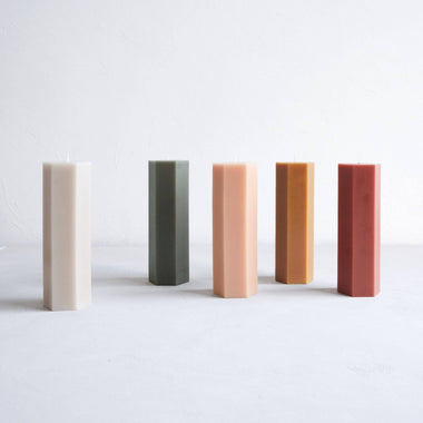 Fancy Hexagon Pillar Candles