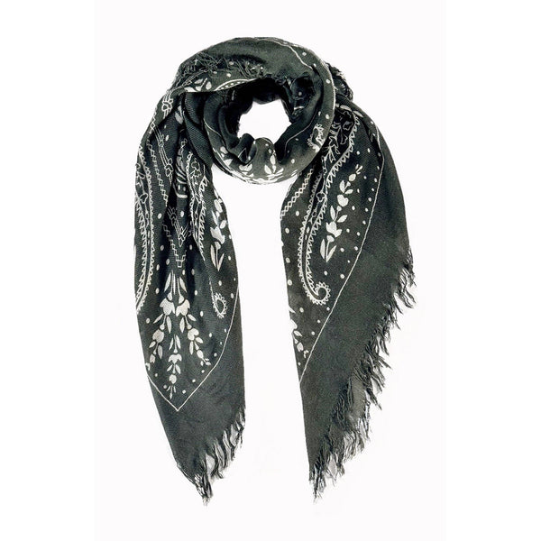 Cashmere Paisley Scarf - Bodega Nantucket