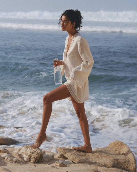 Positano Dress - Natural - Bodega Nantucket