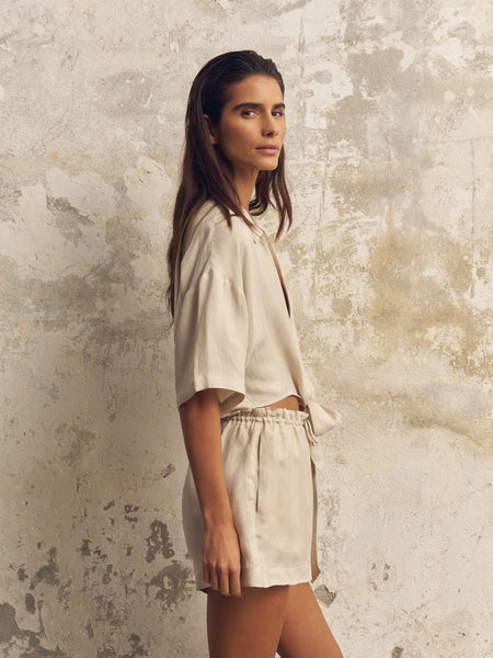 Lucid Flow Tie Shorts - Sand - Bodega Nantucket