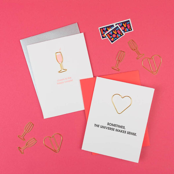 Cheers to the Happy Couple - Wedding - Flute - Wedding Card