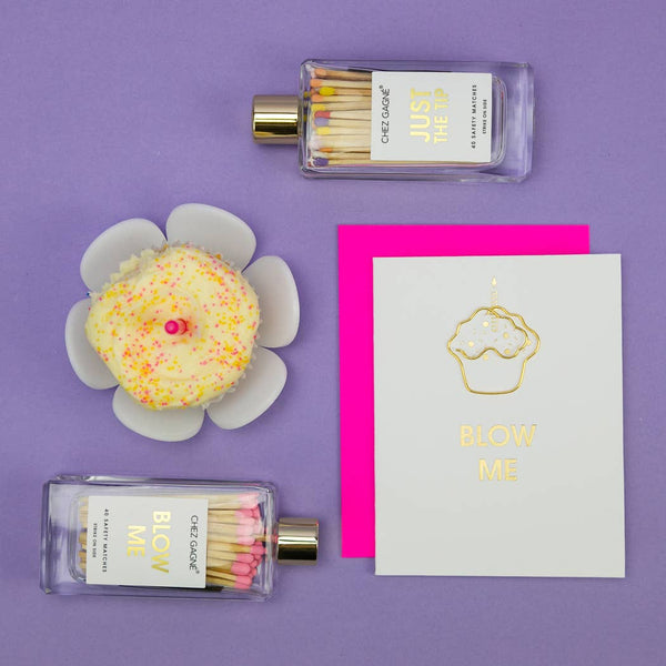 Blow Me - Letterpress Birthday Card - Bodega Nantucket