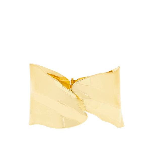 Wide overlap hammered cuff bracelet - Bodega Nantucket