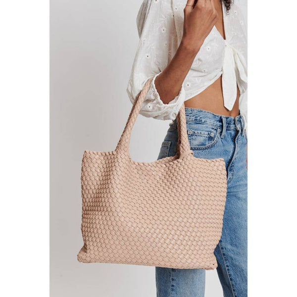 Solana Woven Vegan Leather Tote - Bodega Nantucket